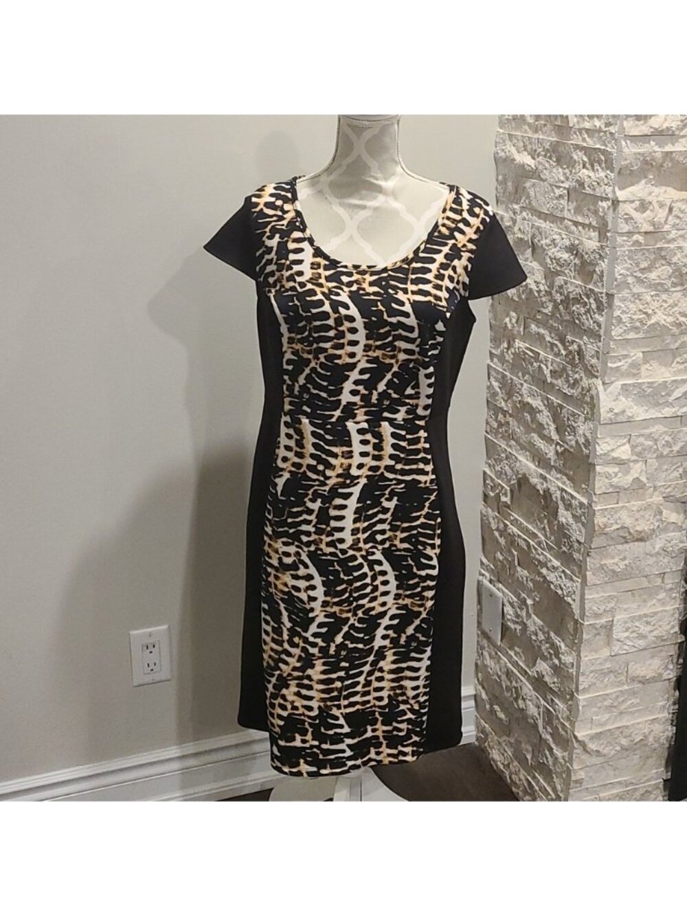 Jessica printed short-sleeved dress